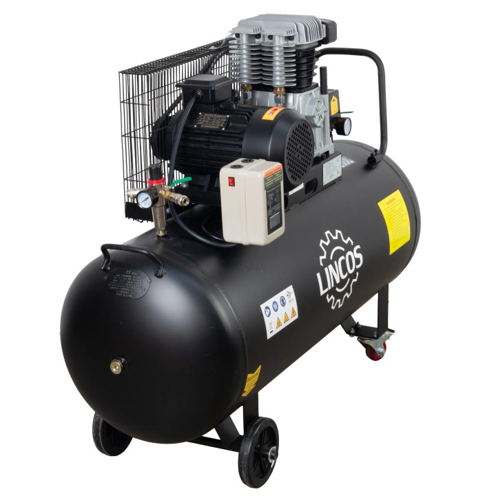 Compresseur d'air industriel, 200 l, 3 kW, 10 bar