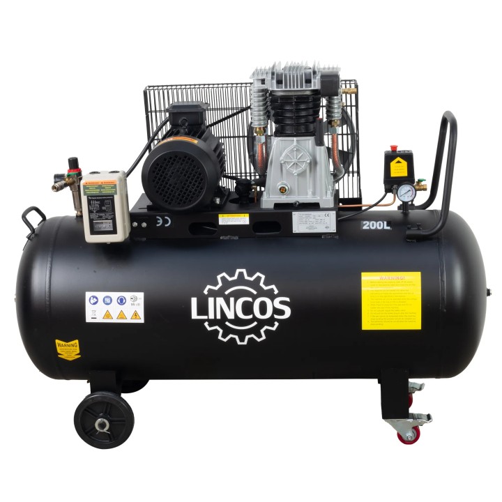 Compresseur d'air industriel, 200 l, 3 kW, 10 bar
