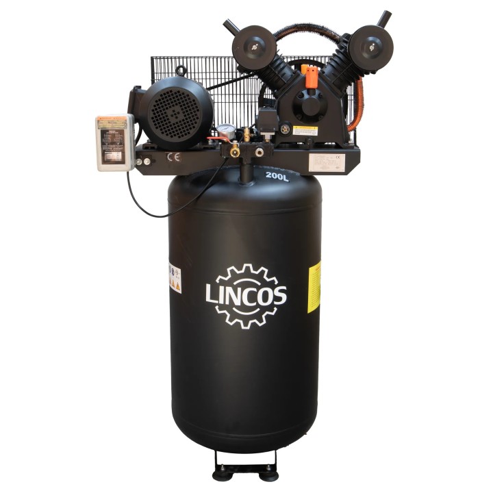 Compresseur d'air vertical  industriel, 200 l, 4 kW, 10 bar