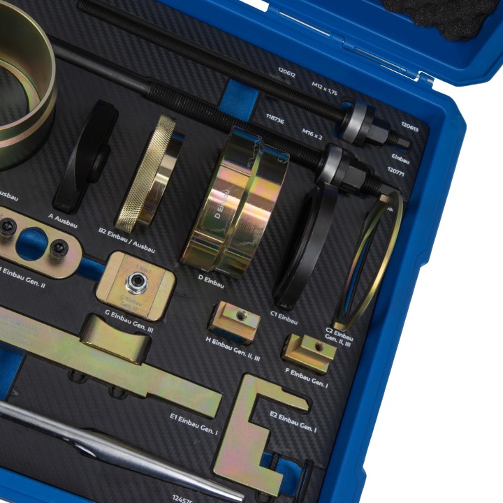 Coffret d'outil de pose et dépose des silent bloc vag