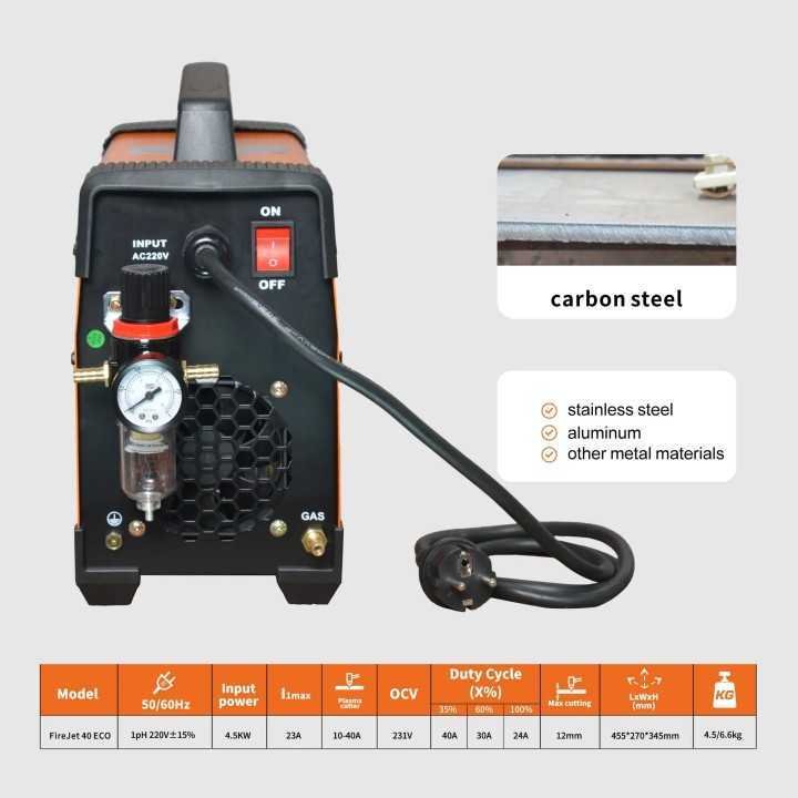 Poste découpe plasma FireJet 40 ECO, 220 V