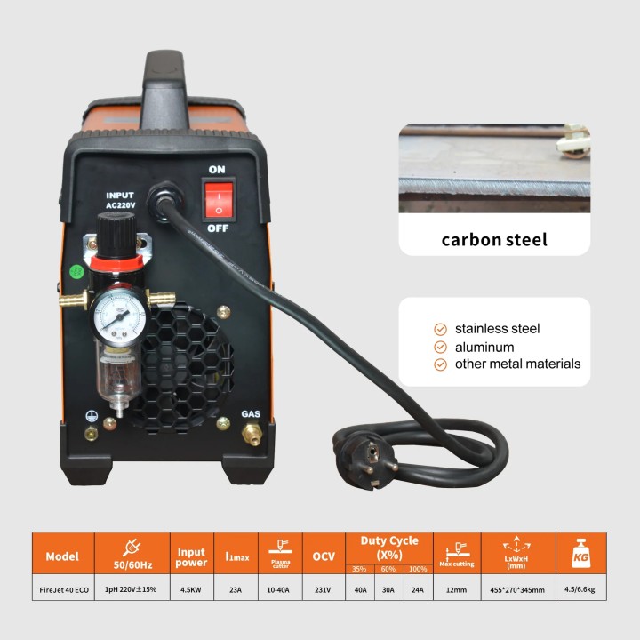 Poste découpe plasma FireJet 40 ECO, 220 V