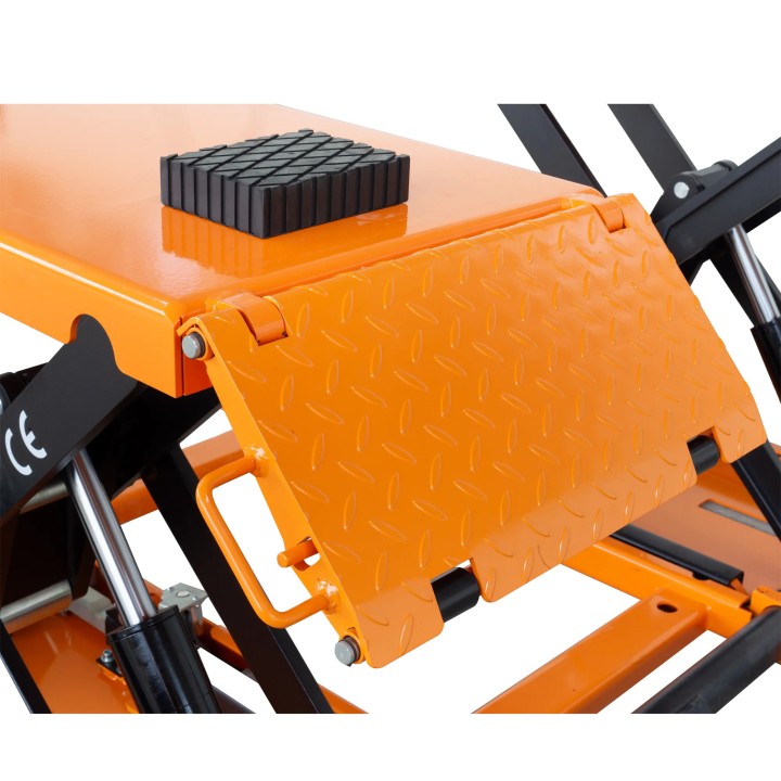 Pont élévateur à ciseaux portable, 3,5 t, 230 V avec déverrouillage électrique et kit de mobilité