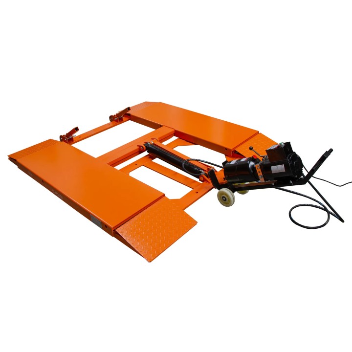 Pont élévateur à ciseaux portable extra-plate, 3,5 t, 220 V