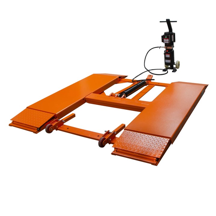 Pont élévateur à ciseaux portable extra-plate, 3,5 t, 220 V