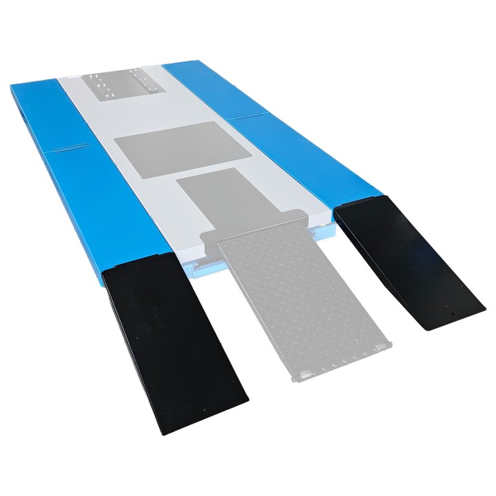 Plateforme d'extension et rampe pour élévateur de moto