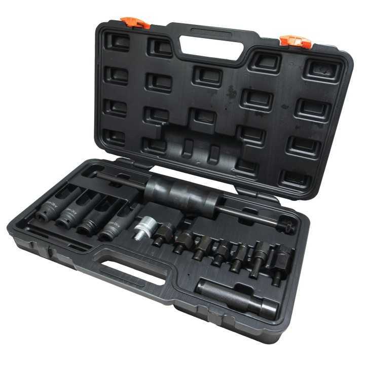 Coffret extracteurs d'injecteurs, avec marteau à inertie