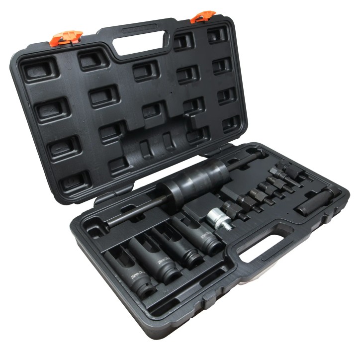 Coffret  extracteurs d'injecteurs, avec marteau à inertie