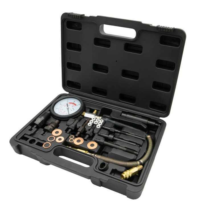 Kit de testeur de compression diesel, avec injecteur, adaptateurs de bougies de préchauffage