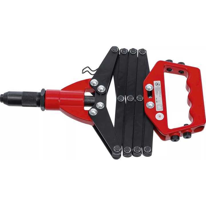 Pince à riveter, sertir type accordéon, 3,2 - 6,4 mm, 300 - 730 mm