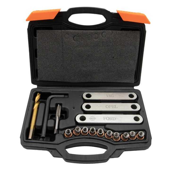 COFFRET DE REPARATION DE FILETAGE D ETRIER DE FREIN VAG, Opel et Ford