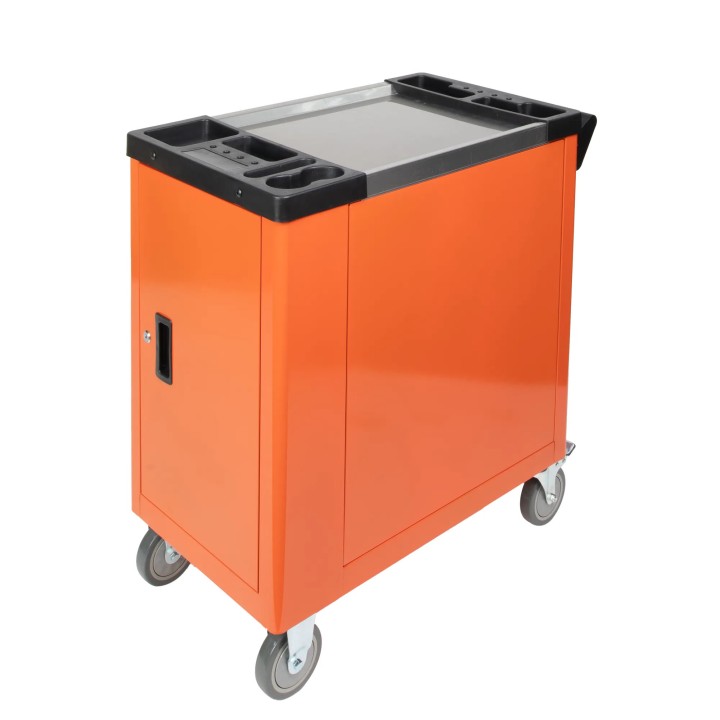 Servante d ateliers mobiles, avec 245 pièces avec outils