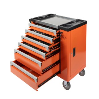 Servante d ateliers mobiles, avec 245 pièces avec outils