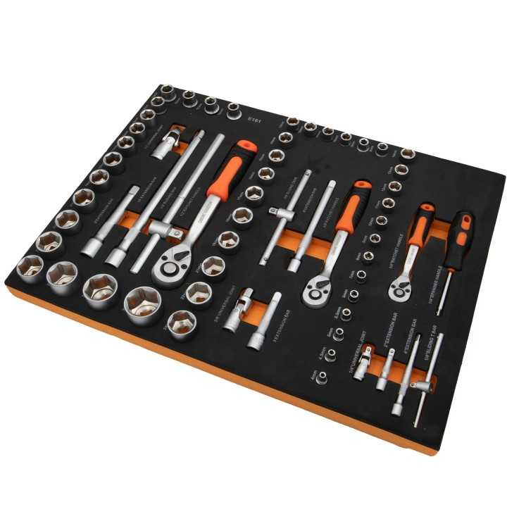 Servante d ateliers mobiles, avec 245 pièces avec outils