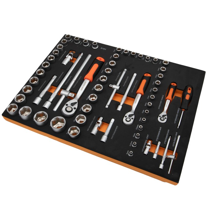 Servante d ateliers mobiles, avec 245 pièces avec outils